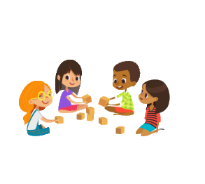 Grupo terapêutico infantil em atividade